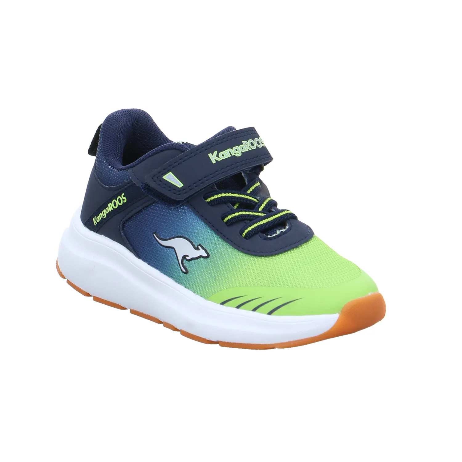 KANGAROOS Kinder Sportschuh Blau Lederimitat