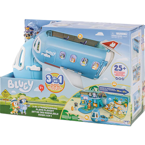 Bluey legesæt med cabriolet fly