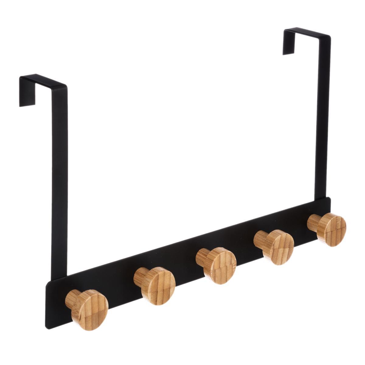 PATERE BAMBOU 5 TETES NOIR