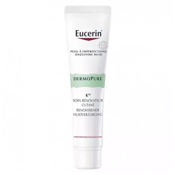 Eucerin DermoPure K10 Soin Rénovateur Cutané Peaux à Tendance Acnéique 40ml
