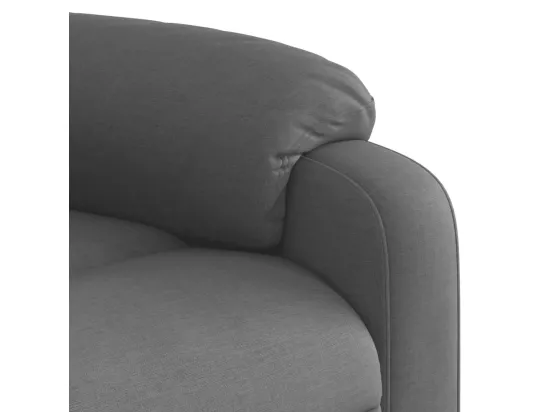 Fauteuil massant inclinable Gris foncé Tissu