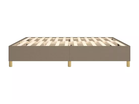Sommier à lattes de lit Taupe 200x200 cm Tissu