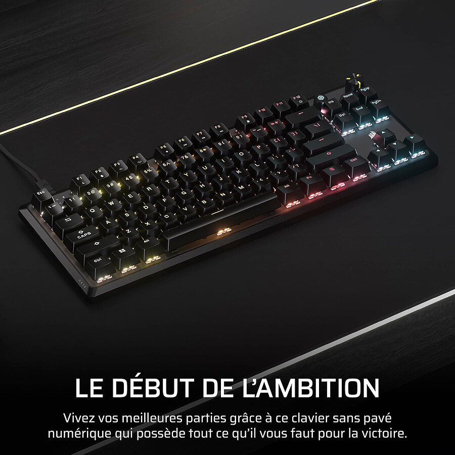 Corsair K70 Core TKL RGB - Corsair MLX Red v2