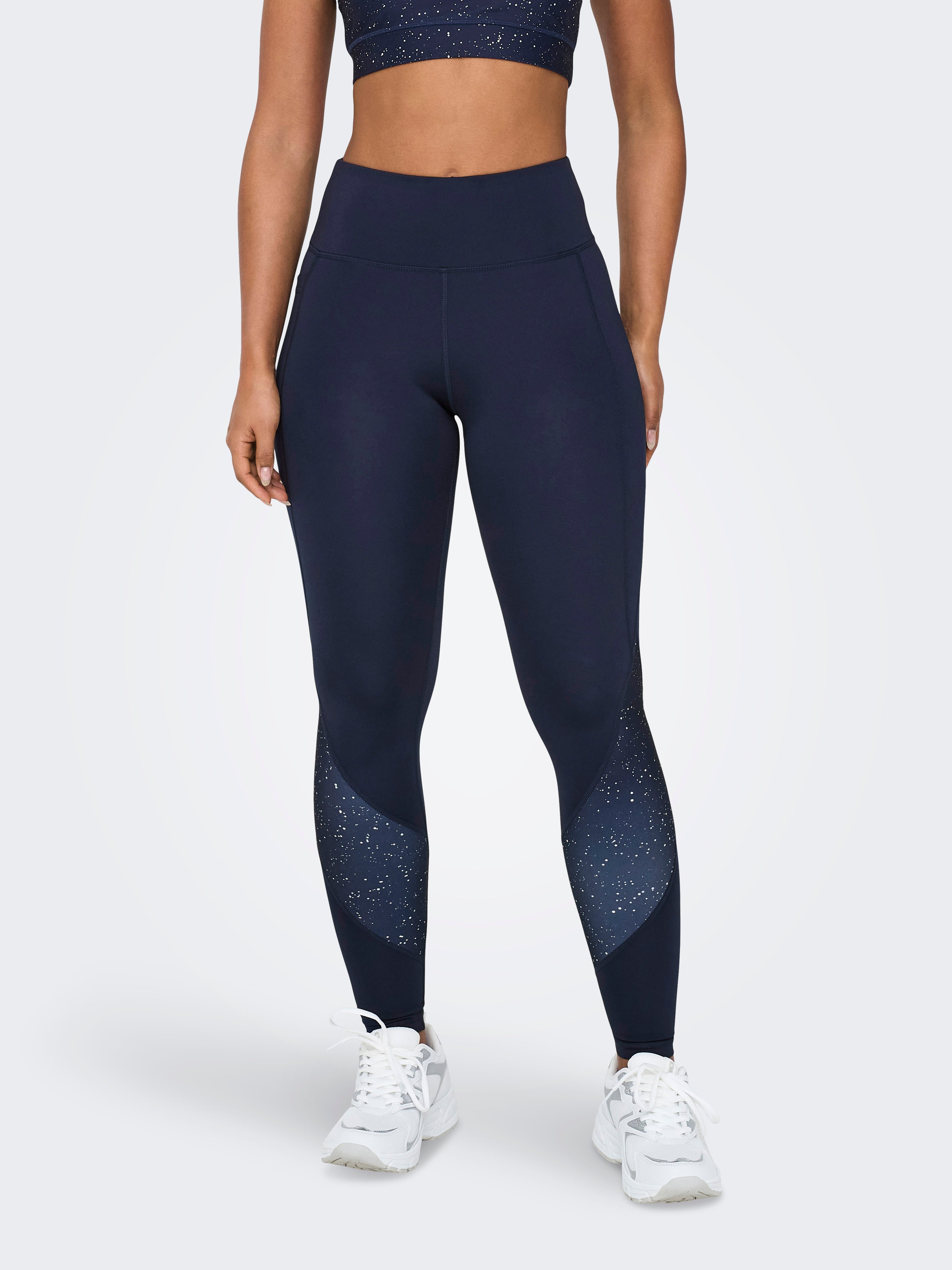 ONPRYA-3-STAR Hohe Taille Enger Schnitt Sportleggings Maritime Blue
