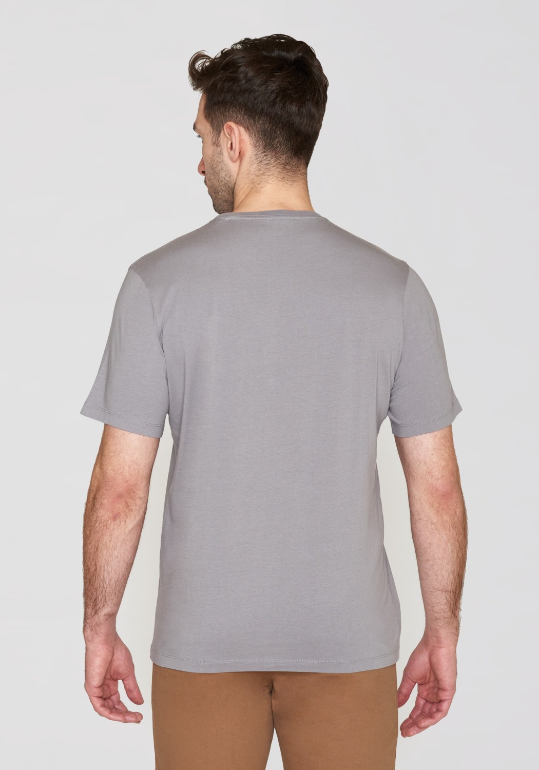 Knowledge Cotton Apparel T-Shirt Basic Tee Sharkskin