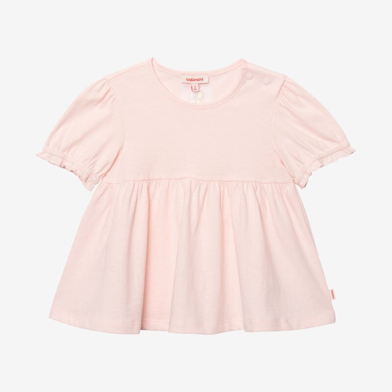 T-shirt bébé fille manches ballon rose Catimini Rose