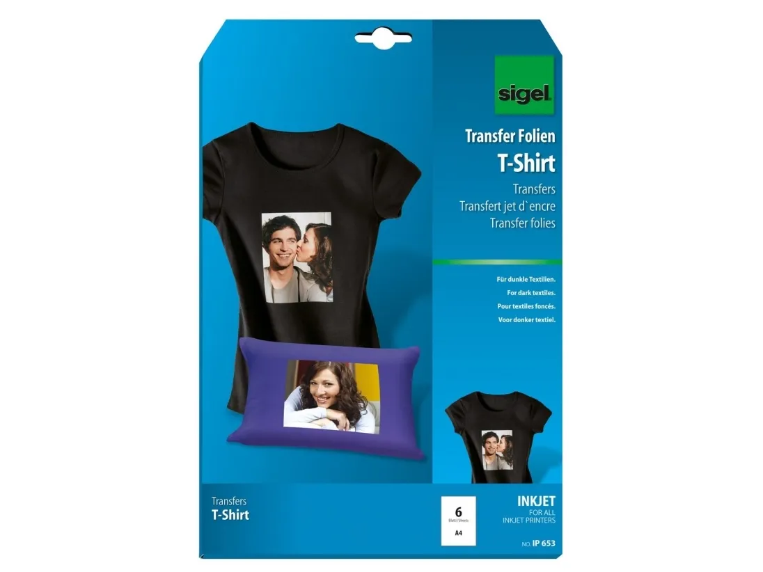 Sigel Creative Photo Fun IP653 - 25 mikron - gennemsigtig - A4 (210 x 297 mm) 6 stk. iron-on transferpapir