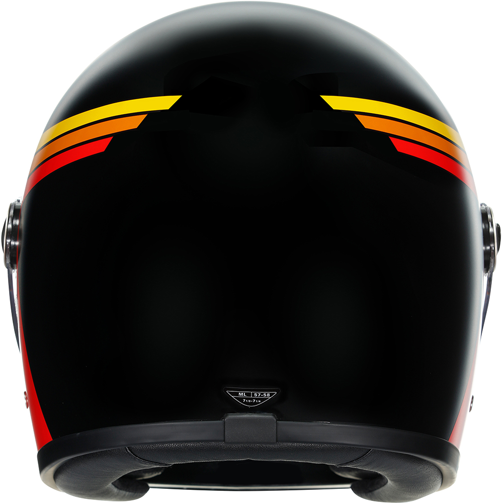 AGV - Casque X3000 Gasoline Noir Mat / Jaune / Orange / Rouge
