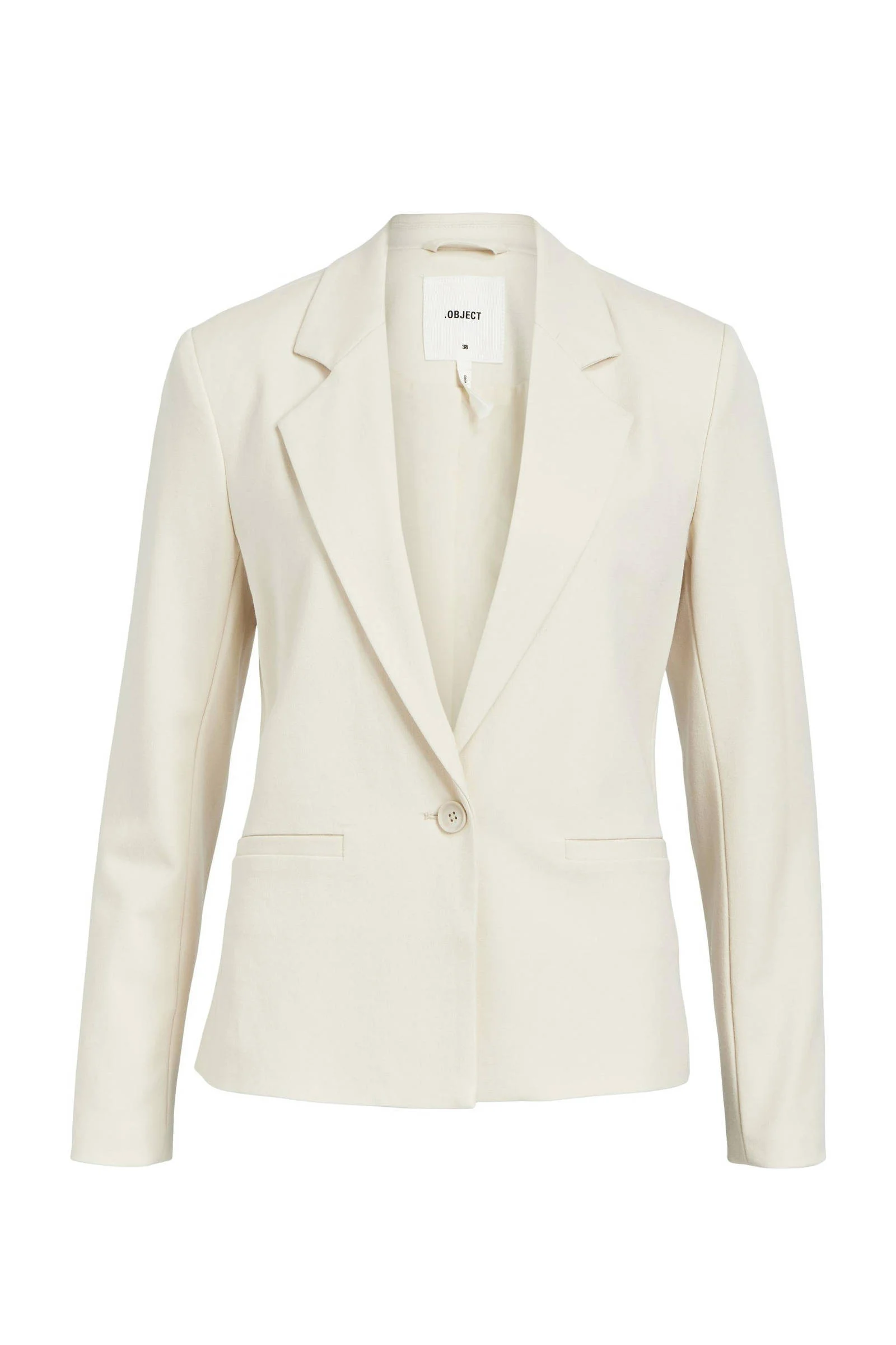 OBJECT rechtvallende blazer OBJLISA van polyester crÃ¨me