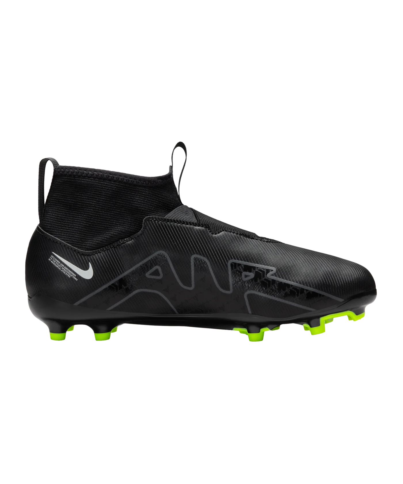 Nike Jr Air Zoom Mercurial Superfly IX Shadow Academy FG/MG Kids Schwarz F001
