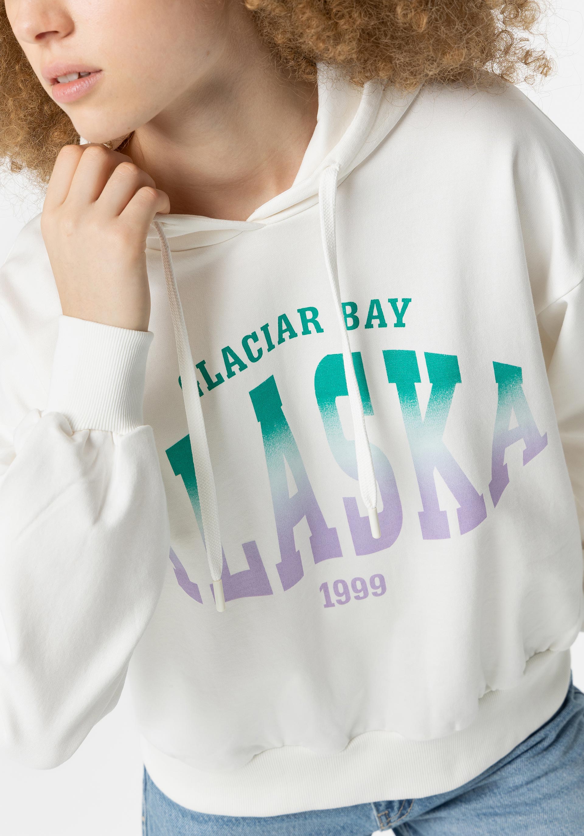 Hoodie com Estampado Frontal