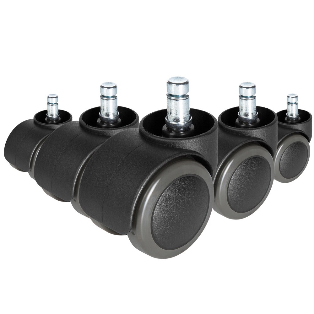 Stuhlrollen 5x ROLO FREE 10mm/50mm Metall, Kunststoff hjh OFFICE