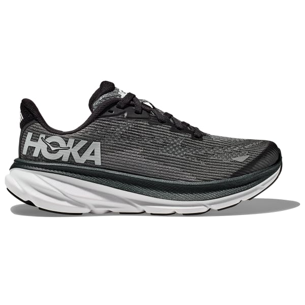Chaussure running HOKA ONE ONE CLIFTON 9 YOUTH BLACK/WHITE