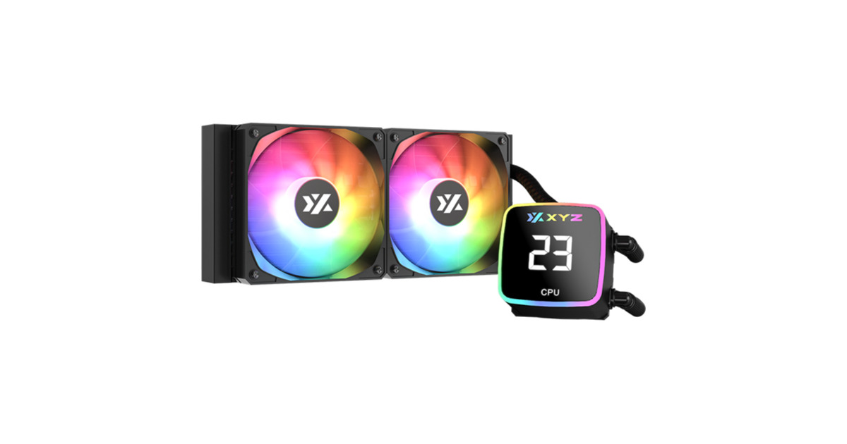 XYZ PC GearAquapulse AIO 240 waterkoeling  (Zwart, ARGB, PWM)