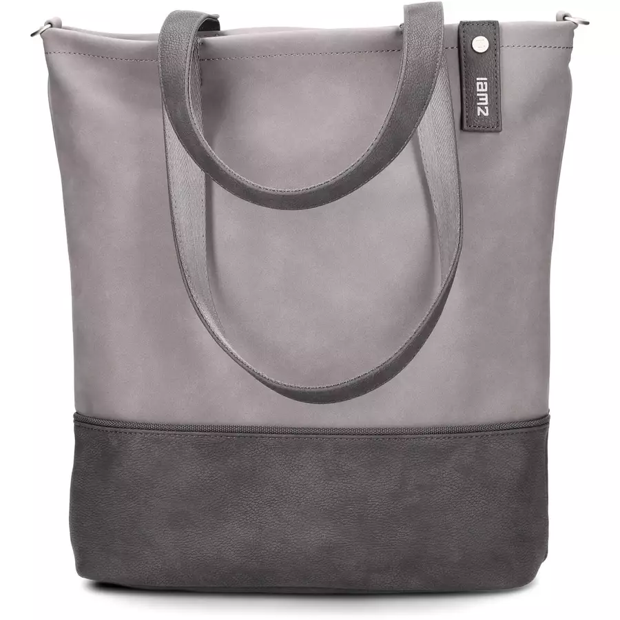 zwei Jana J145 - Schultertasche 37 cm nubuk-stone