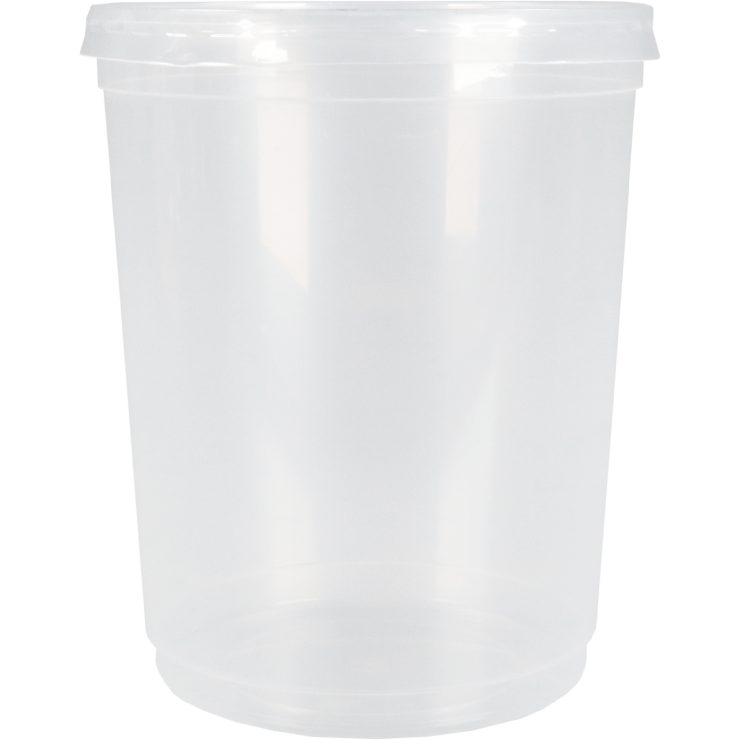 Pot, soeppot, pP, 1000ml, met deksel, Ø115mm, 137mm, transparant