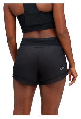 Short Hoka Glide Run 4inch Noir Femme