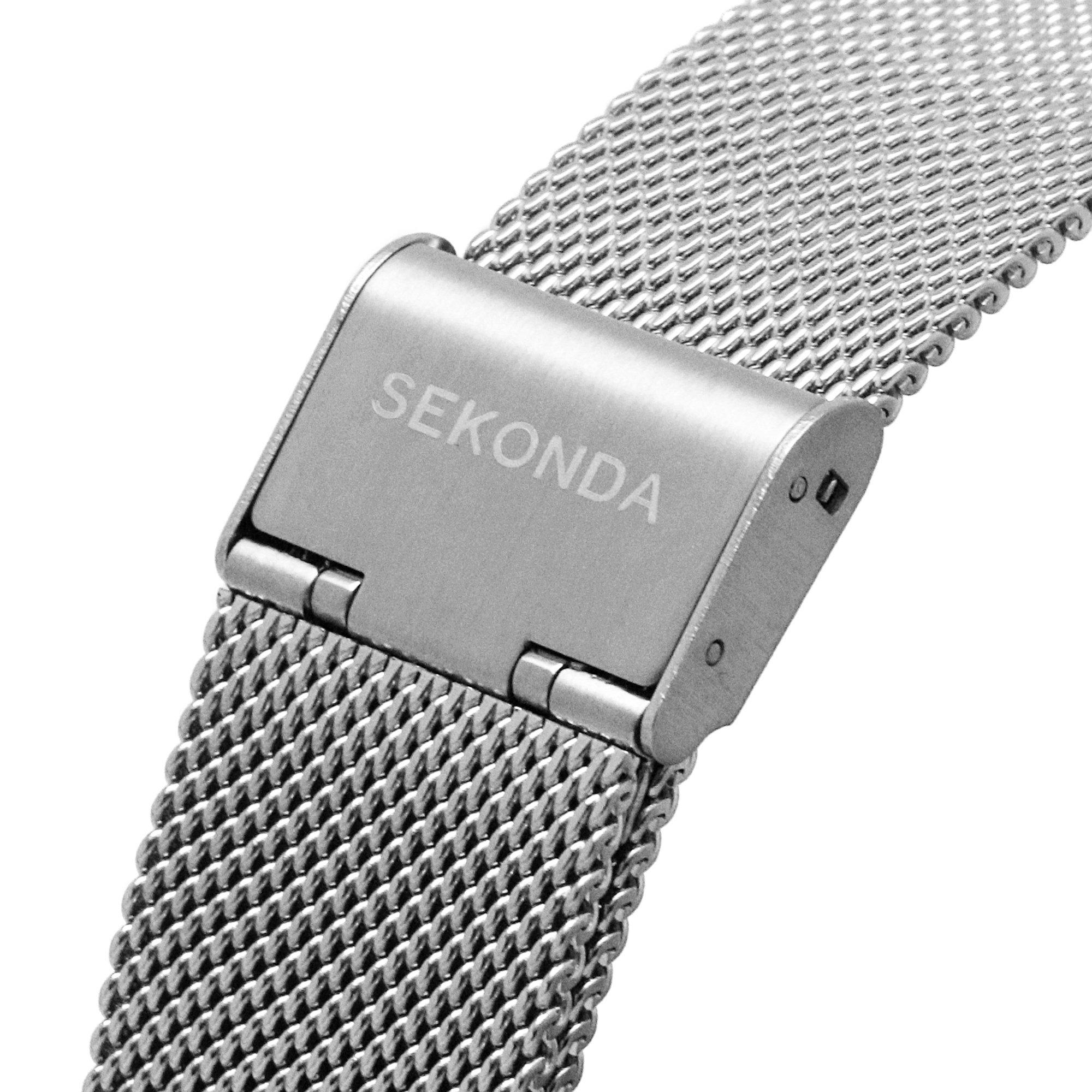 Sekonda Nordic 40mm Silver Watch Round Case White Dial