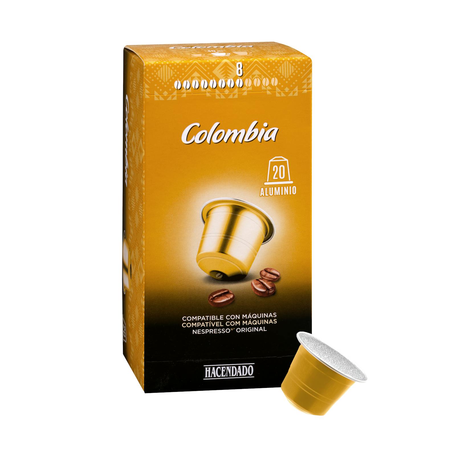 Café capsule Colombie Hacendado