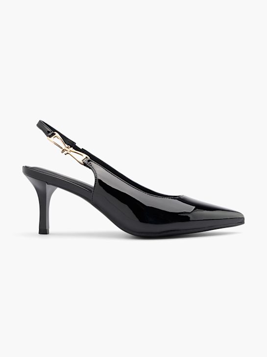 Catwalk Slingpumps Schwarz