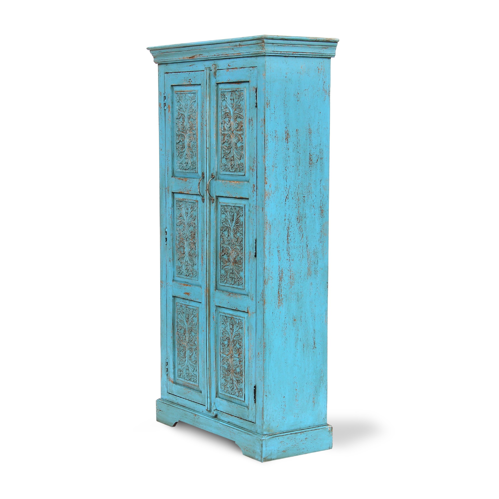 Schrank 'Karana', 2 Türen, blau, H 182 cm, B 93 cm, T 41 cm von fischer's lagerhaus