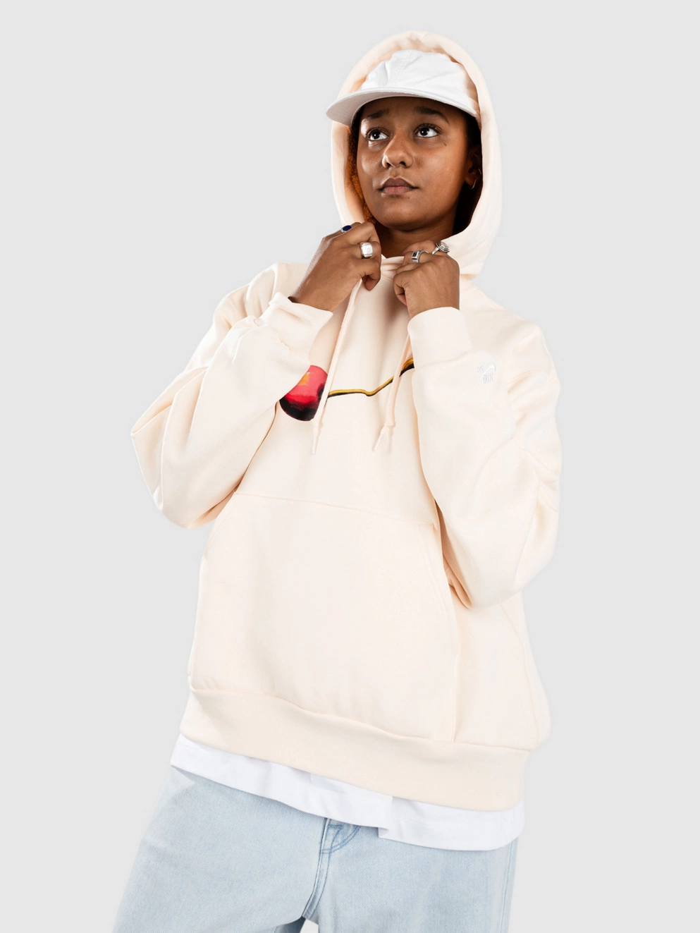 Nike Sb Fleece Cherry Hoodie guava ice/white