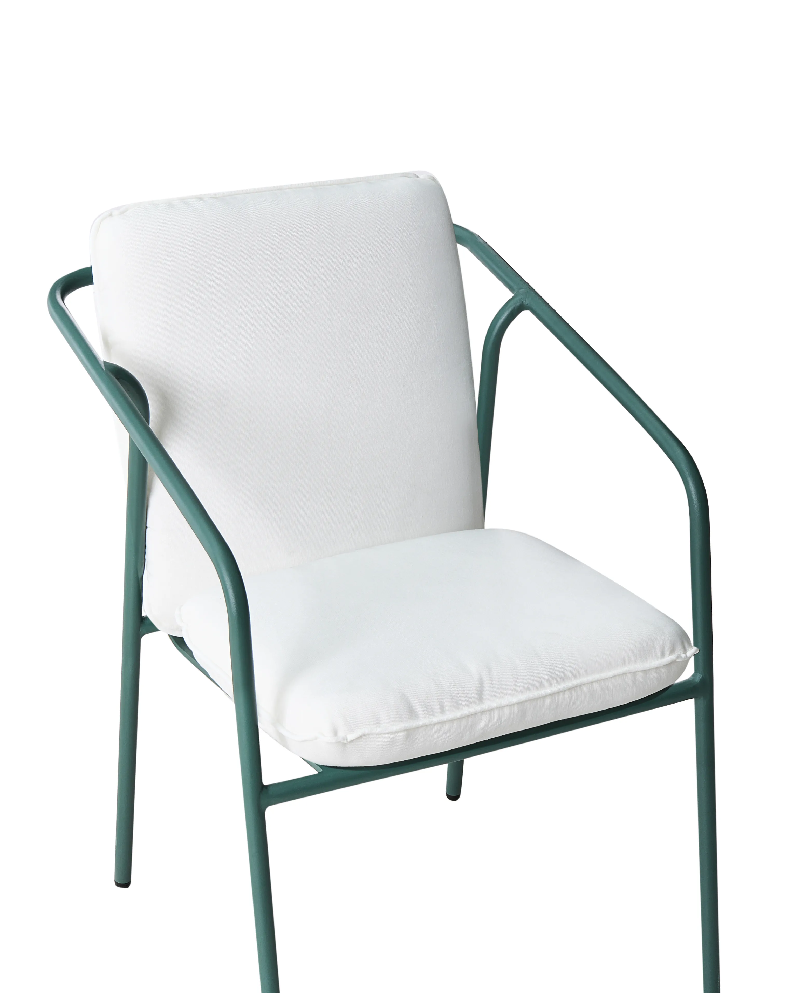 Set van 8 stoelen met zitkussen ASCIANO Metaal Groen