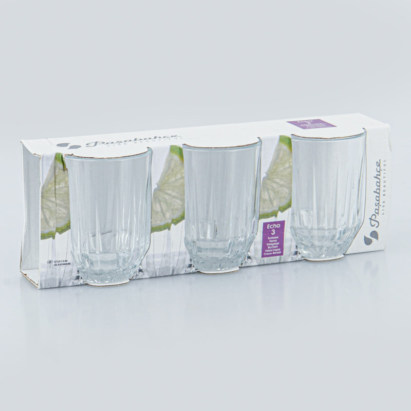Lot de 3 verres 'Echo'