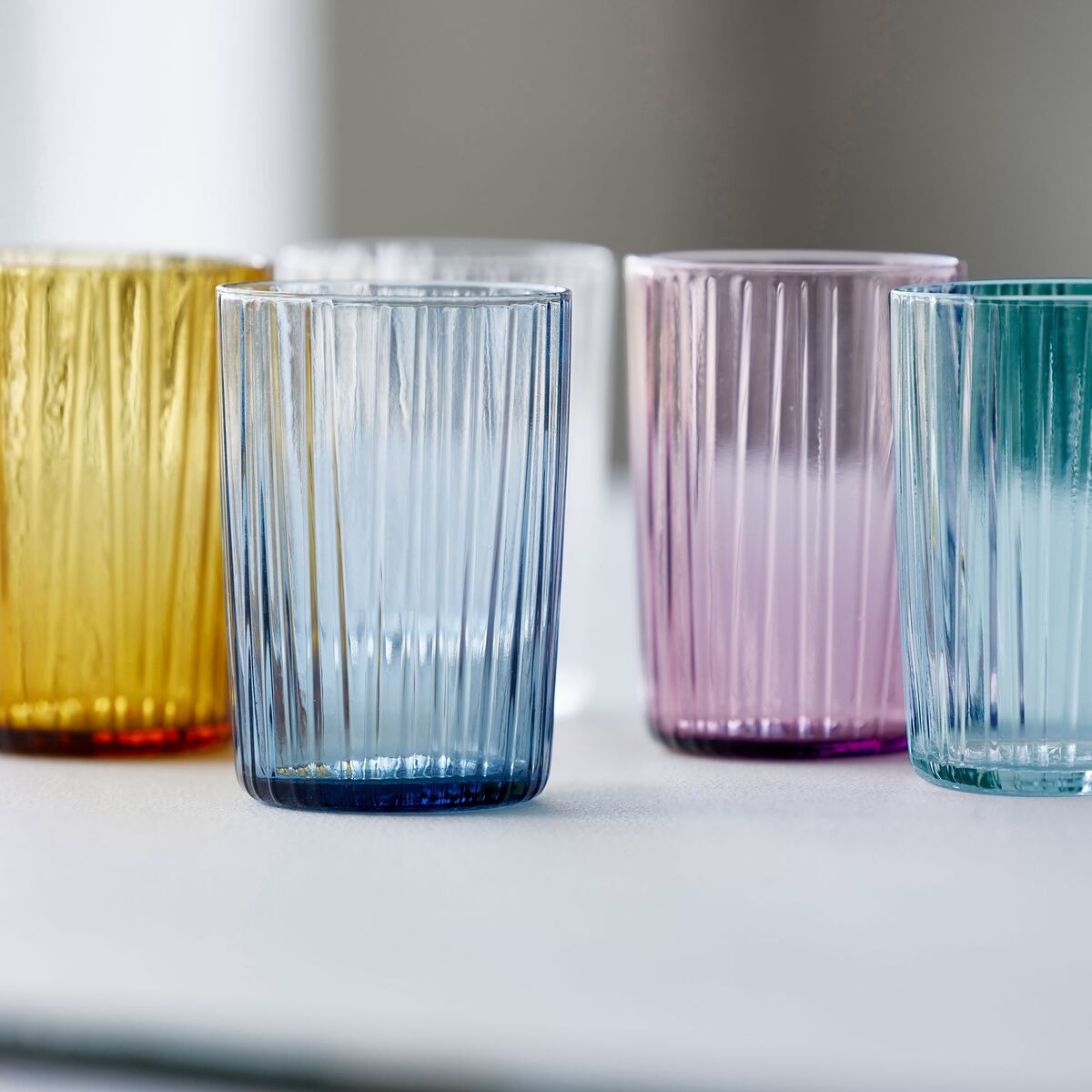 Kusintha vannglass 28 cl 4-pakning, blå