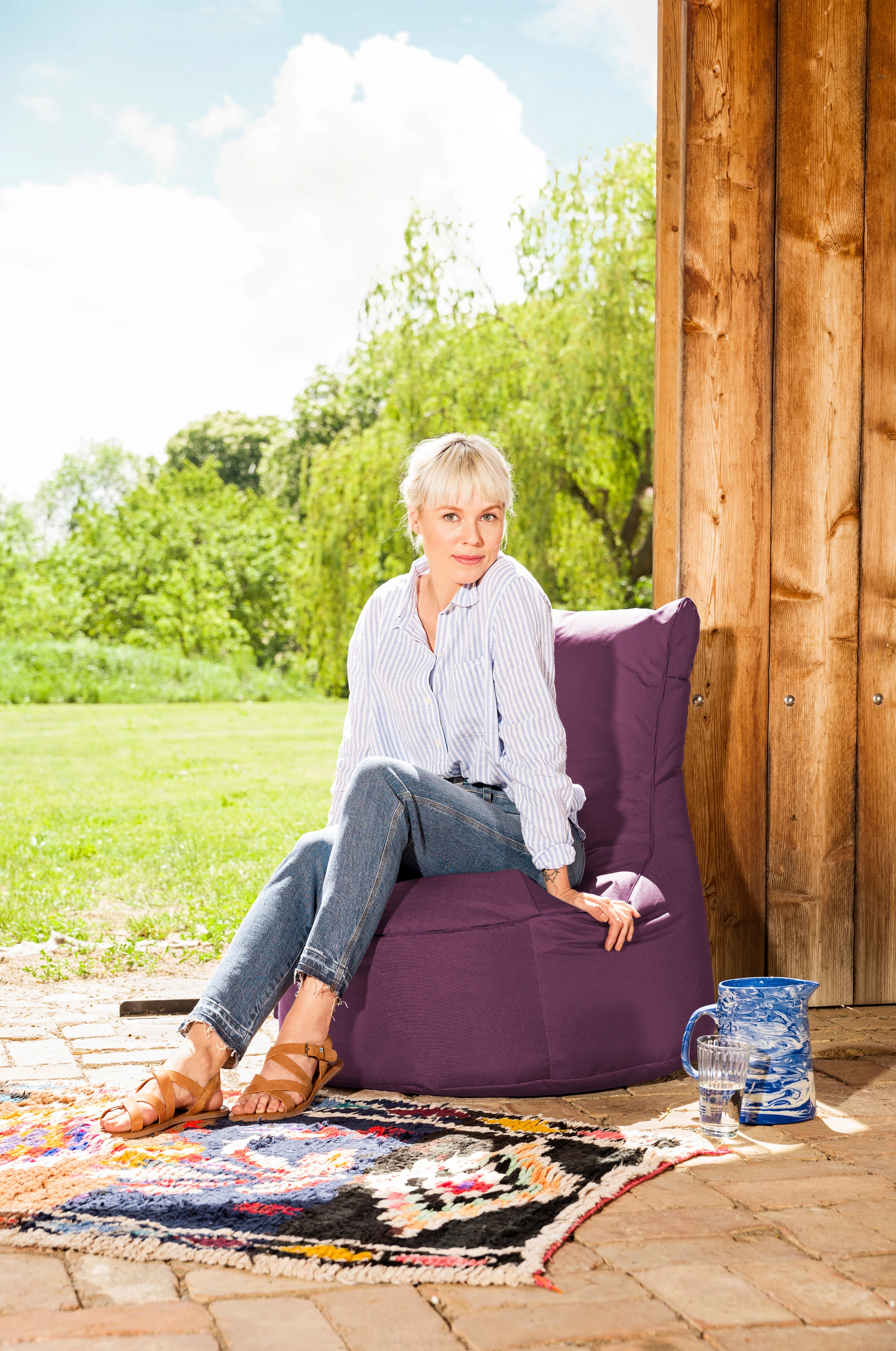 Sitzsack Swing BRAVA (Farbe: brombeer)