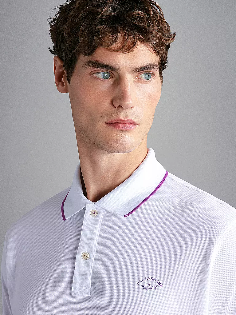PAUL & SHARK Poloshirt weiss