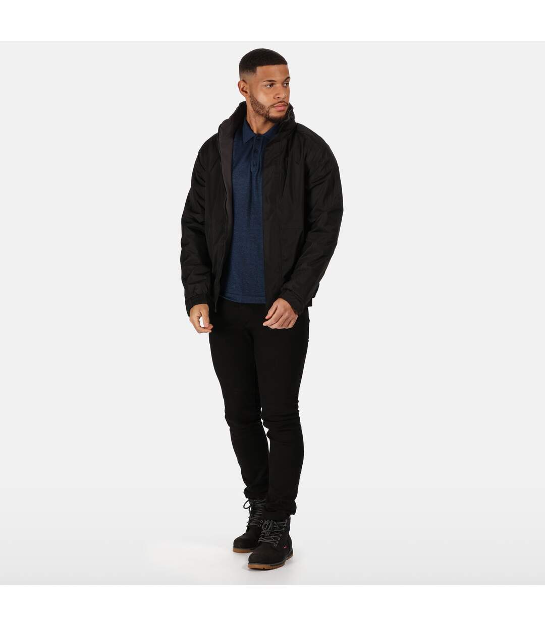 Regatta Dover - Veste coupe-vent imperméable - Homme (Noir / gris) - UTBC839