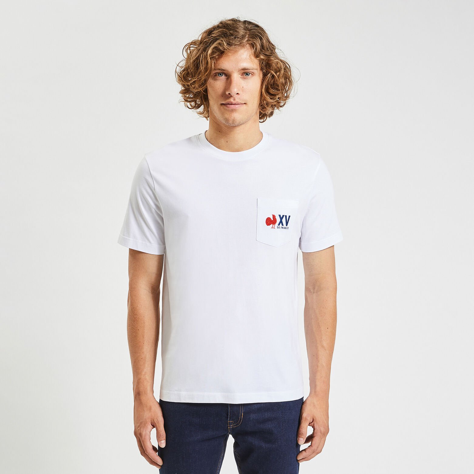 Tee-shirt licence France rugby Blanc