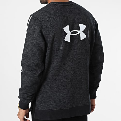 Sweat Crewneck A Bandes 1373814 Gris Anthracite Chiné