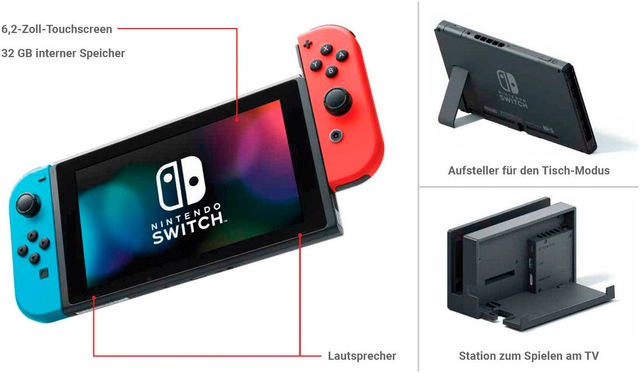 Nintendo Switch Konsolen-Set »Switch + Super Mario Party Jamboree« 32 GB Switch inkl. Mario Party Jamboree und exklusives Müslischalen-Set