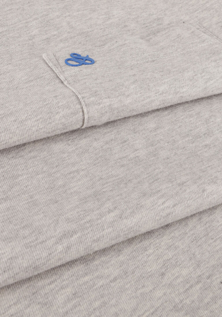 SCOTCH & SODA grijze scotch & soda t-shirt crewneck pocket tee