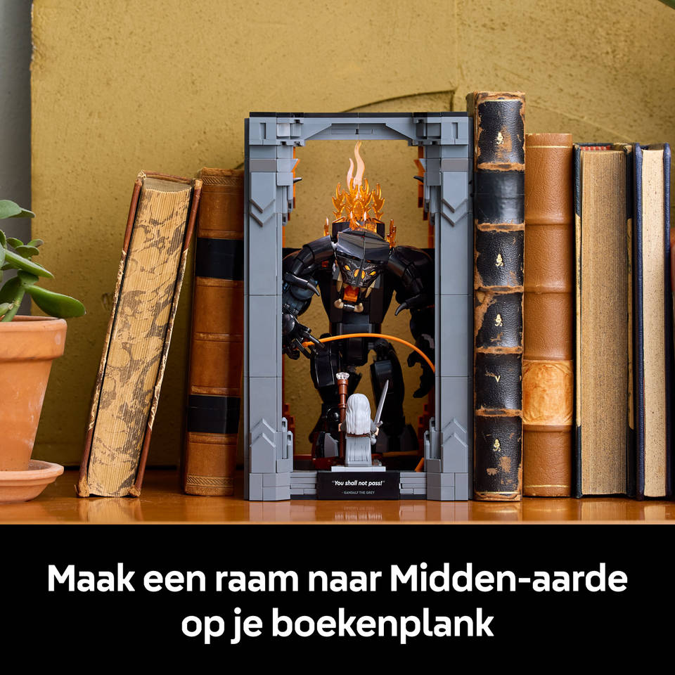 LEGO Icons boekensteun The Lord of the Rings Balrog set 10367