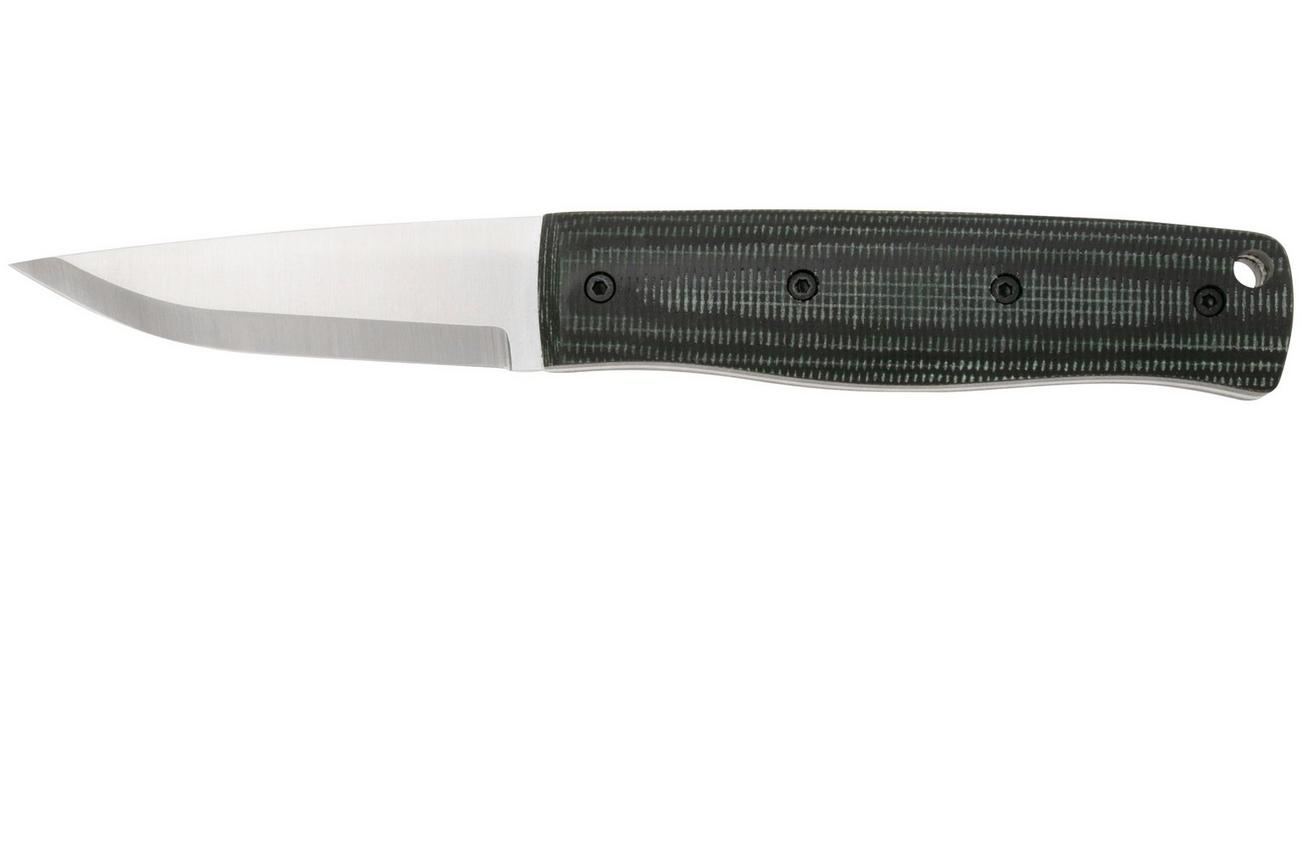 Brisa Pk70Fx 463 12C27 Scandi, Hunters Green Micarta, vaststaand mes