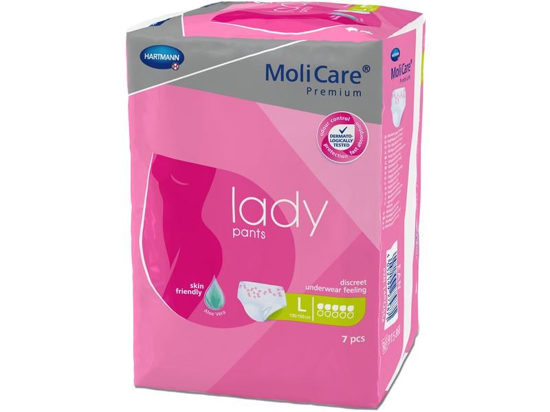 MoliCare Inkontinenz Pants Lady 5 7 Stück Lady Pants Einweghose für Frauen mit mittlerer Blasenschwäche