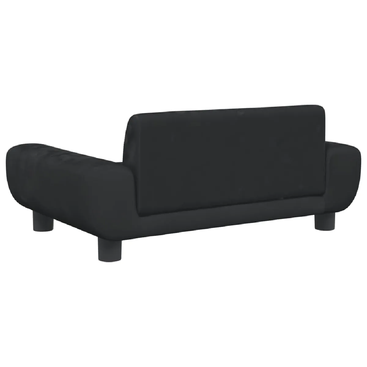 vidaXL Canapé enfant Noir 70x45x33 cm
