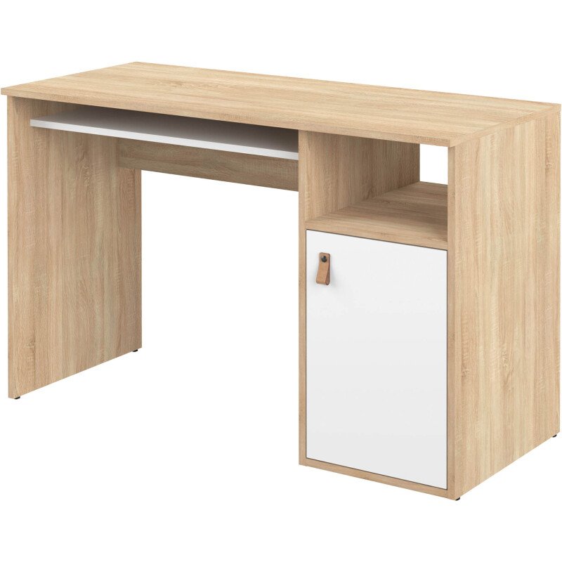 Bureau Oxford chêne 115 x 50 cm avec caisson