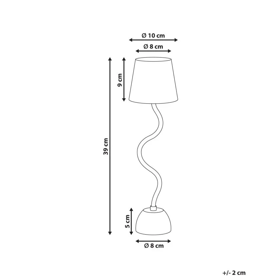 VOUGA - Tafellamp - Zwart - Aluminium/IJzer