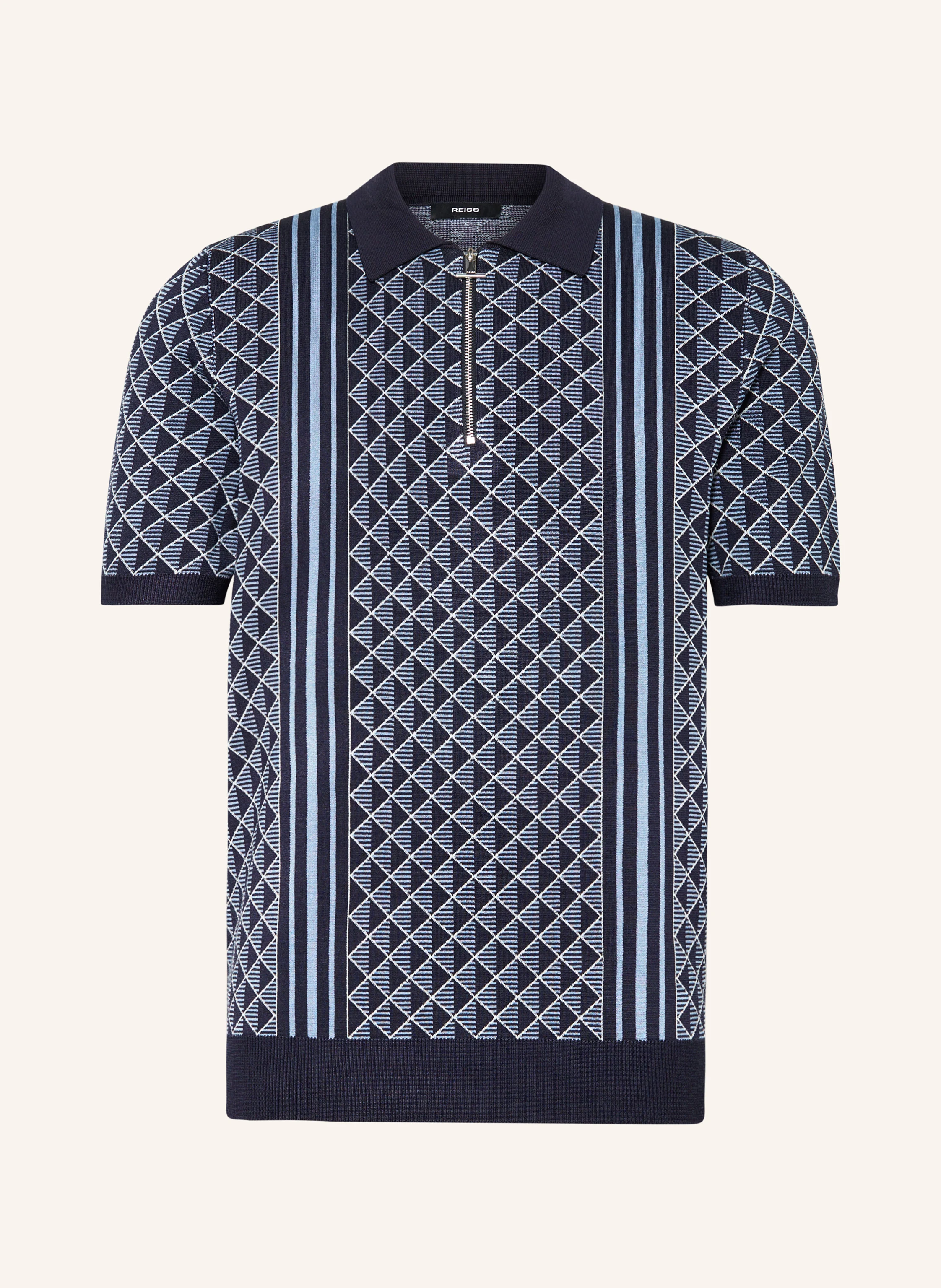 REISS Strick-Poloshirt SANDERSON