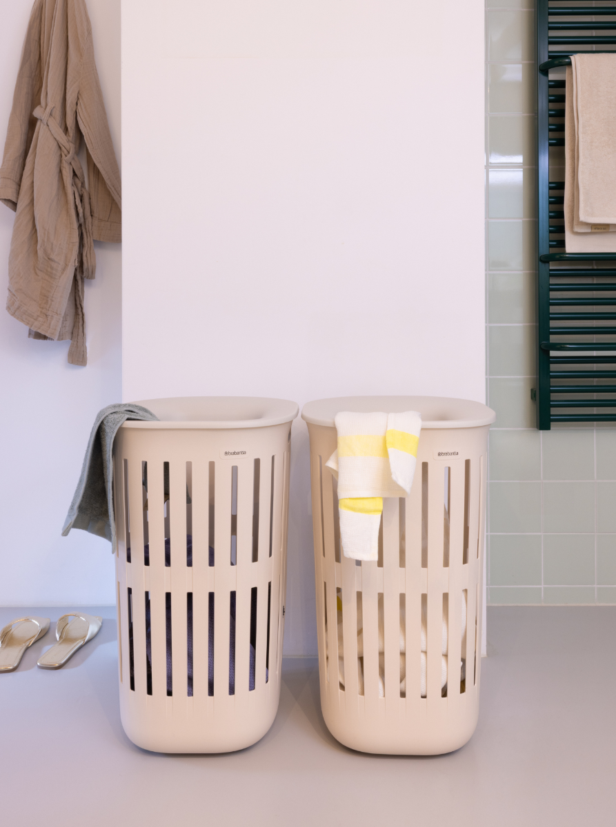 Collect-It Wasmand 55 liter, set van 2 - Soft Beige
