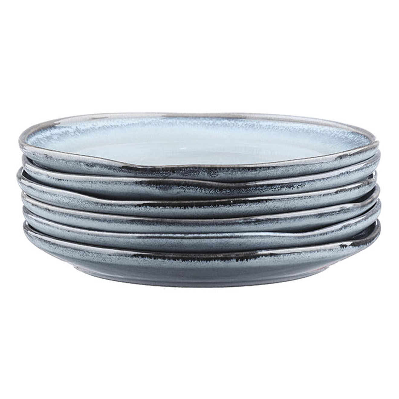 Bjorn 6 Assiettes Genesis bleues - D.20.5 cm