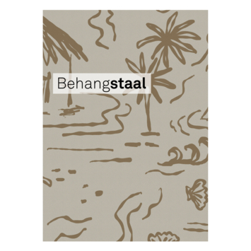 Behangstaal vliesbehang Sunset island okergeel (139738)
