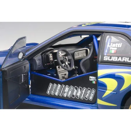 AUTOart Miniatur-Collection Subaru Impreza S3, blau Metal/gelb