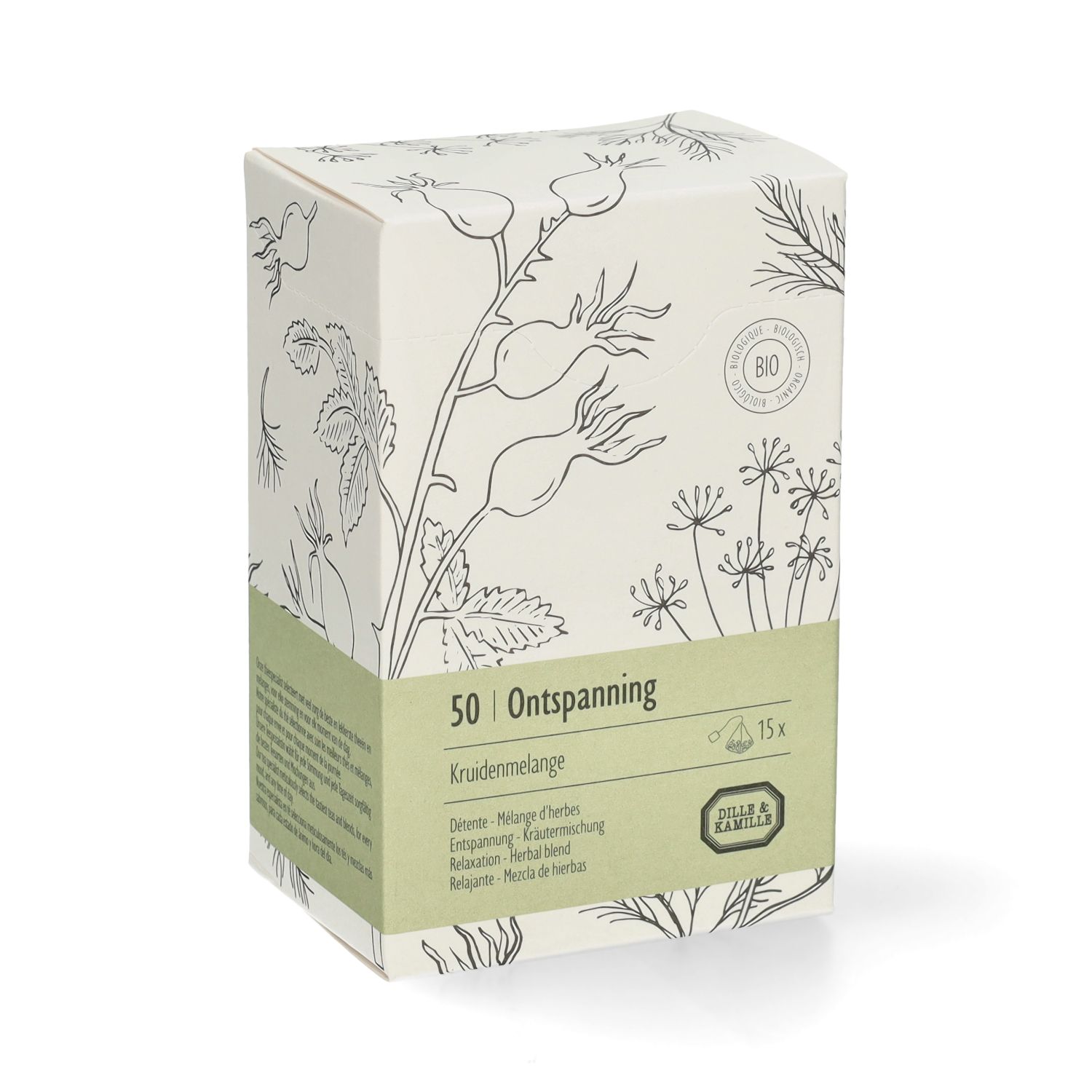 Ontspanning, biologisch, kruidenmelange, 15 theebuiltjes