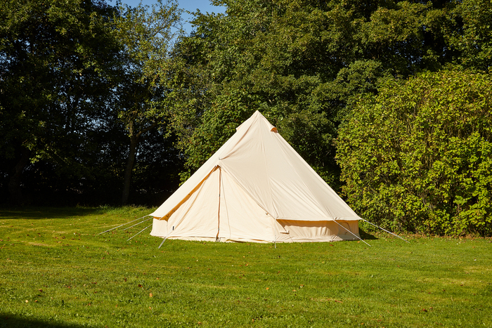 Blue Moose telt Bell glamping 500 x 500 cm