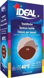 IDEAL MINI Baumwolle Color No08 rotbraun